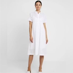 MADEWELL Clipdot Midi Shirt Dress in M